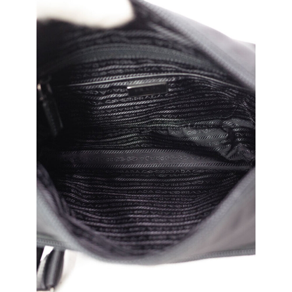 Prada Tessuto Crossbody messenger bag saffiano leather Black - Picture 3 of 5